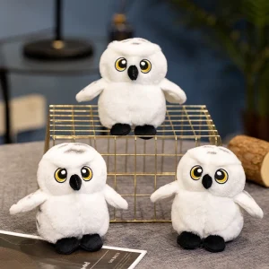 Uggla gosedjur, tecknad style och mjuk, hedwig stil lekfull leksak