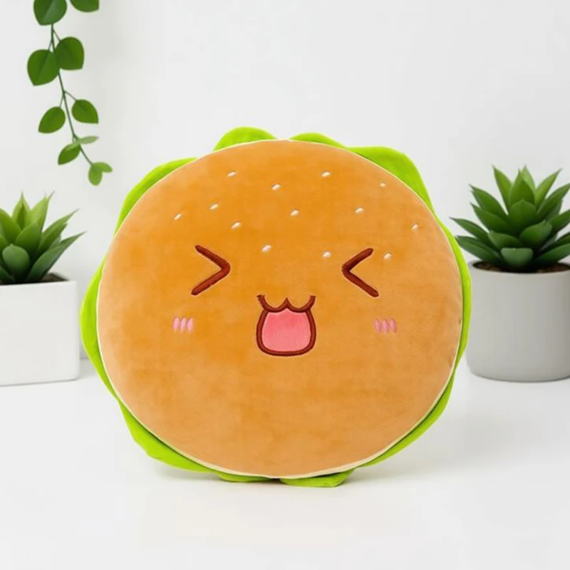 Hamburgerformat gosedjur i flera figurvarianter, fluffig plyschkudde, 40 cm 7 Hamburgerformat gosedjur i flera figurvarianter, fluffig plyschkudde, 40 cm - Bild 7