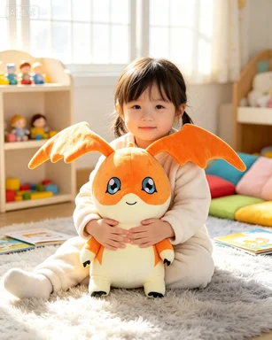 Patamon gosedjur, tecknad and anime style och mjuk, digimon stil vingar högt, 35 cm 2 Patamon gosedjur, tecknad and anime style och mjuk, digimon stil vingar högt, 35 cm - Bild 2