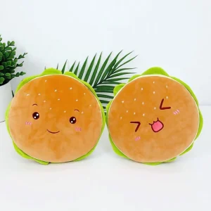 Hamburgerformat gosedjur i flera figurvarianter, fluffig plyschkudde, 40 cm 10 Hamburgerformat gosedjur i flera figurvarianter, fluffig plyschkudde, 40 cm