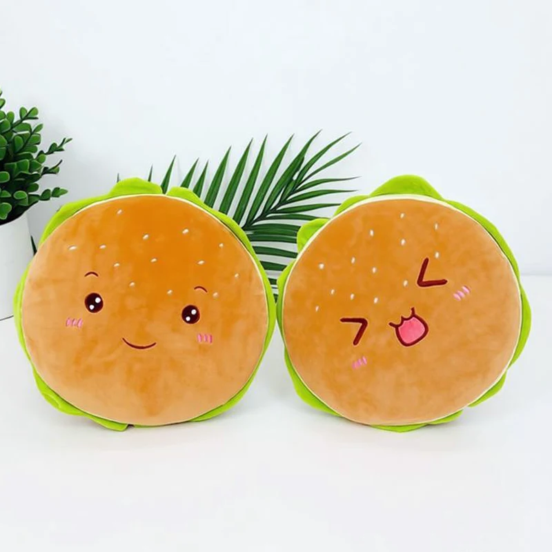 Hamburgerformat gosedjur i flera figurvarianter, fluffig plyschkudde, 40 cm 4 Hamburgerformat gosedjur i flera figurvarianter, fluffig plyschkudde, 40 cm - Bild 4