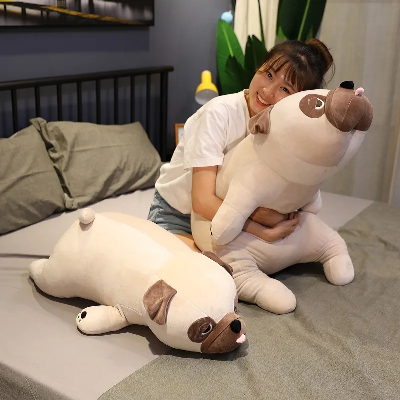 Hund gosedjur i mopsform som sovkudde och plyschkudde i kawaii-stil, 50–60 cm 4 Hund gosedjur i mopsform som sovkudde och plyschkudde i kawaii-stil, 50–60 cm - Bild 4