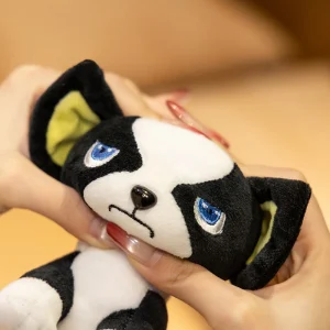 Hund gosedjur som hundkudde, kawaii (söt) style och mjuk, 14 cm