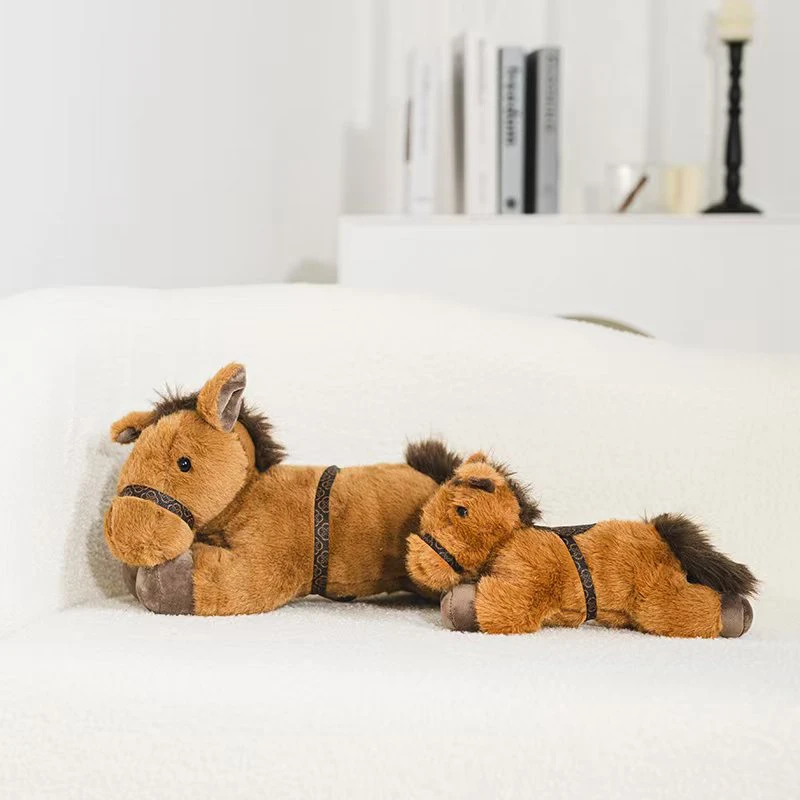 Häst gosedjur med liggande form och platt design för soffa och golv, 30–60 cm 4 Häst gosedjur med liggande form och platt design för soffa och golv, 30–60 cm - Bild 4