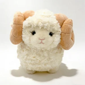 Får och lamm gosedjur som fluffig plyschkudde med söt, naturtrogen design, 15–30 cm 17 Får och lamm gosedjur som fluffig plyschkudde med söt, naturtrogen design, 15–30 cm