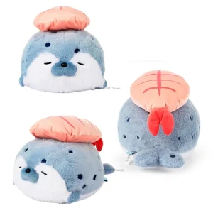 Säl gosedjur som sälkudde, Sushi-themed och söt, 40–70 cm