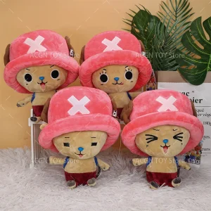 Tony Tony Chopper gosedjur från One Piece med fyra stilar och sött ansikte, 24 cm
