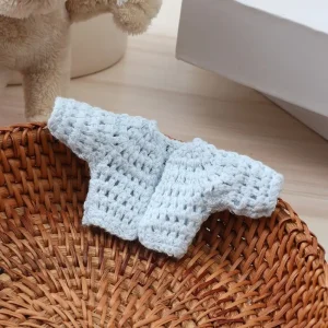 Stickade tröjor för gosedjur i flera figurvarianter, dockkläder för dockor, 10 cm