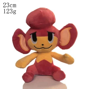 Pokémon-karaktärer gosedjur i kawaiistil, mjuka dockor med gulliga detaljer