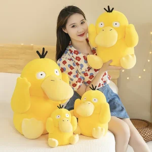 Psyduck gosedjur som ankakudde, Nerdy och söt, pokémon anka mjuk sovkudde, 35–60 cm