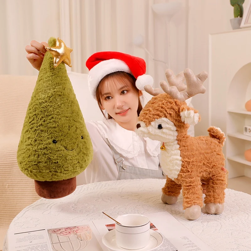Hjort gosedjur, Christmas tree design och kawaii style, 30–50 cm 5 Hjort gosedjur, Christmas tree design och kawaii style, 30–50 cm - Bild 5