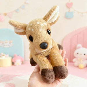 Hjort gosedjur, tecknad style och söt, mjukt fawn fawnfigur naturinspirerad, 25 cm 10 Hjort gosedjur, tecknad style och söt, mjukt fawn fawnfigur naturinspirerad, 25 cm