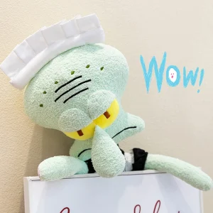Squidward Quincy Tentacles gosedjur som bläckfiskkudde i tecknad stil, 40–50 cm 10 Squidward Quincy Tentacles gosedjur som bläckfiskkudde i tecknad stil, 40–50 cm