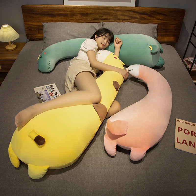 Giraff och enhörning gosedjur i kawaii-stil, stor och lång plyschkudde, 70–120 cm 2 Giraff och enhörning gosedjur i kawaii-stil, stor och lång plyschkudde, 70–120 cm - Bild 2