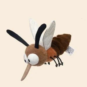 Roliga insektsfigurer som gosedjur i kawaii-stil med verklighetstrogen plyschdesign