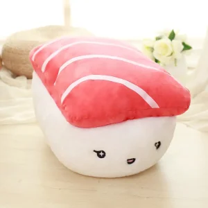 Mjukt gosedjur som plyschkudde med kreativ sushi-design i flera figurvarianter