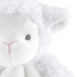 Får och lamm som mjuk snuttefilt med napphållare och sött broderat fårmotiv 9 Får och lamm som mjuk snuttefilt med napphållare och sött broderat fårmotiv
