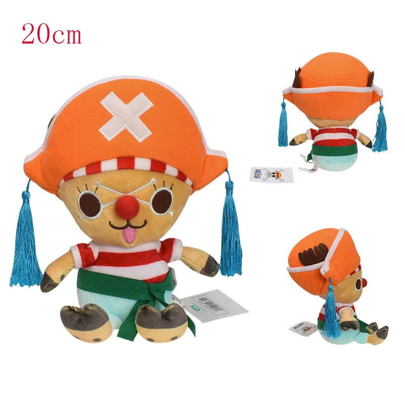 Tony Chopper apa gosedjur från ONE PIECE med Straw Hat-piraternas emblem, 20 cm 13 Tony Chopper apa gosedjur från ONE PIECE med Straw Hat-piraternas emblem, 20 cm - Bild 13