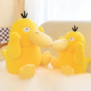 Psyduck gosedjur som ankakudde, Nerdy och söt, pokémon anka mjuk sovkudde, 35–60 cm
