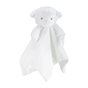Får och lamm som mjuk snuttefilt med napphållare och sött broderat fårmotiv 7 Får och lamm som mjuk snuttefilt med napphållare och sött broderat fårmotiv