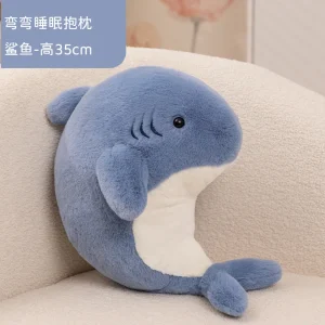 Haj och säl gosedjur som plyschkudde, Sea animal theme och mjuk