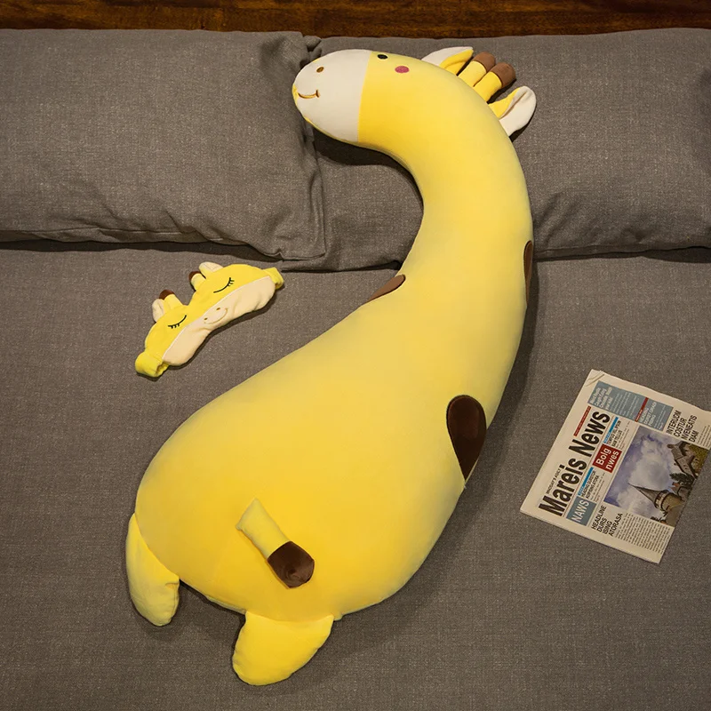 Giraff och enhörning gosedjur i kawaii-stil, stor och lång plyschkudde, 70–120 cm 9 Giraff och enhörning gosedjur i kawaii-stil, stor och lång plyschkudde, 70–120 cm - Bild 9