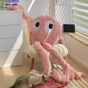 Bläckfisk gosedjur som kudde i kawaii-stil med stora ögon och långa armar, 175 cm 15 Bläckfisk gosedjur som kudde i kawaii-stil med stora ögon och långa armar, 175 cm