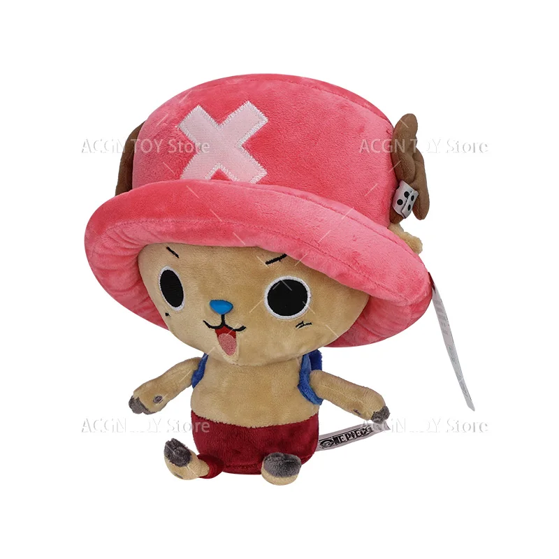 Tony Tony Chopper gosedjur från One Piece med fyra stilar och sött ansikte, 24 cm 27 Visa hela mjukisdockan framifrån mot vit bakgrund.