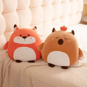 Gosedjur i flera figurvarianter, kawaii-inspirerad klämbar plyschkudde, 40 cm