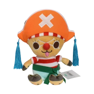 Tony Chopper apa gosedjur från ONE PIECE med Straw Hat-piraternas emblem, 20 cm 20 Tony Chopper apa gosedjur från ONE PIECE med Straw Hat-piraternas emblem, 20 cm