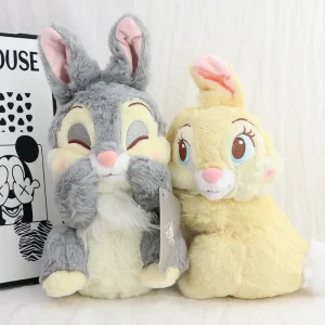Gulligt kanin gosedjur i anime-stil med Bambi och Thumper, gult eller grått 11 Gulligt kanin gosedjur i anime-stil med Bambi och Thumper, gult eller grått