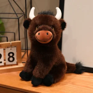Ko gosedjur i höglandsstil med söt, naturtrogen form och klassisk utformning, 27 cm 15 Ko gosedjur i höglandsstil med söt, naturtrogen form och klassisk utformning, 27 cm