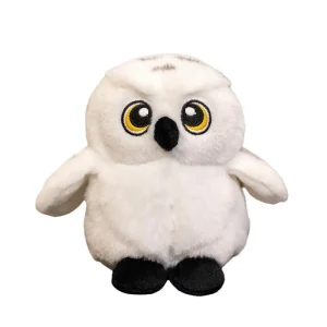 Uggla gosedjur, tecknad style och mjuk, hedwig stil lekfull leksak