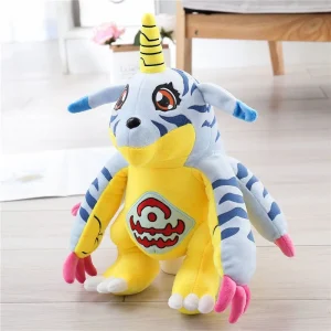 Alternative view of Agumon gosedjur från Digimon i tecknad anime-stil med dinosaurieform, 30 cm