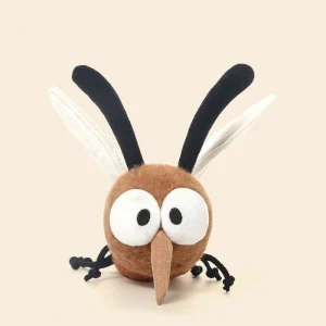 Roliga insektsfigurer som gosedjur i kawaii-stil med verklighetstrogen plyschdesign