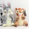 Gulligt kanin gosedjur i anime-stil med Bambi och Thumper, gult eller grått