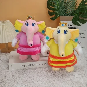 Elefant gosedjur från Super Mario Wonder med Peach, Daisy och Toadette som elefanter