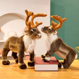 Hjort gosedjur, mjuk, reindeer fyra stora förgrenade, 35–42 cm 10 Hjort gosedjur, mjuk, reindeer fyra stora förgrenade, 35–42 cm