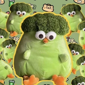 Kyckling gosedjur med broccoliinspirerad design i söt, tecknad och kreativ stil 9 Kyckling gosedjur med broccoliinspirerad design i söt, tecknad och kreativ stil