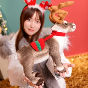 Alternative view of Hjort gosedjur, mjuk, reindeer fyra stora förgrenade, 35–42 cm