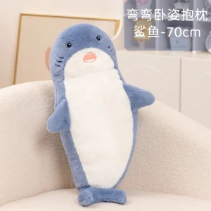 Haj och säl gosedjur som plyschkudde, Sea animal theme och mjuk