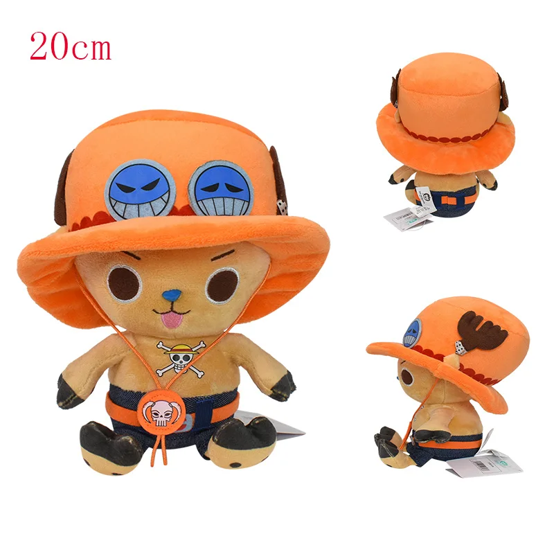 Tony Chopper apa gosedjur från ONE PIECE med Straw Hat-piraternas emblem, 20 cm 16 Tony Chopper apa gosedjur från ONE PIECE med Straw Hat-piraternas emblem, 20 cm - Bild 16