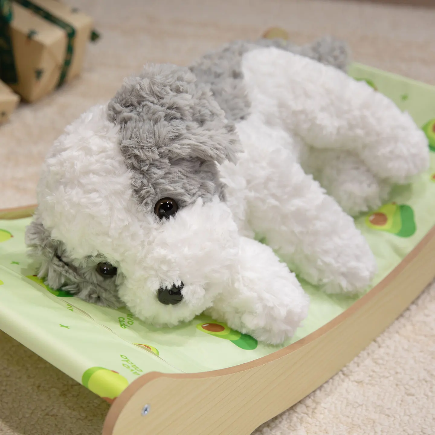 Liggande valp som hund gosedjur i mjuk plyschkudde med realistisk form, 32–48 cm 6 Liggande valp som hund gosedjur i mjuk plyschkudde med realistisk form, 32–48 cm - Bild 6