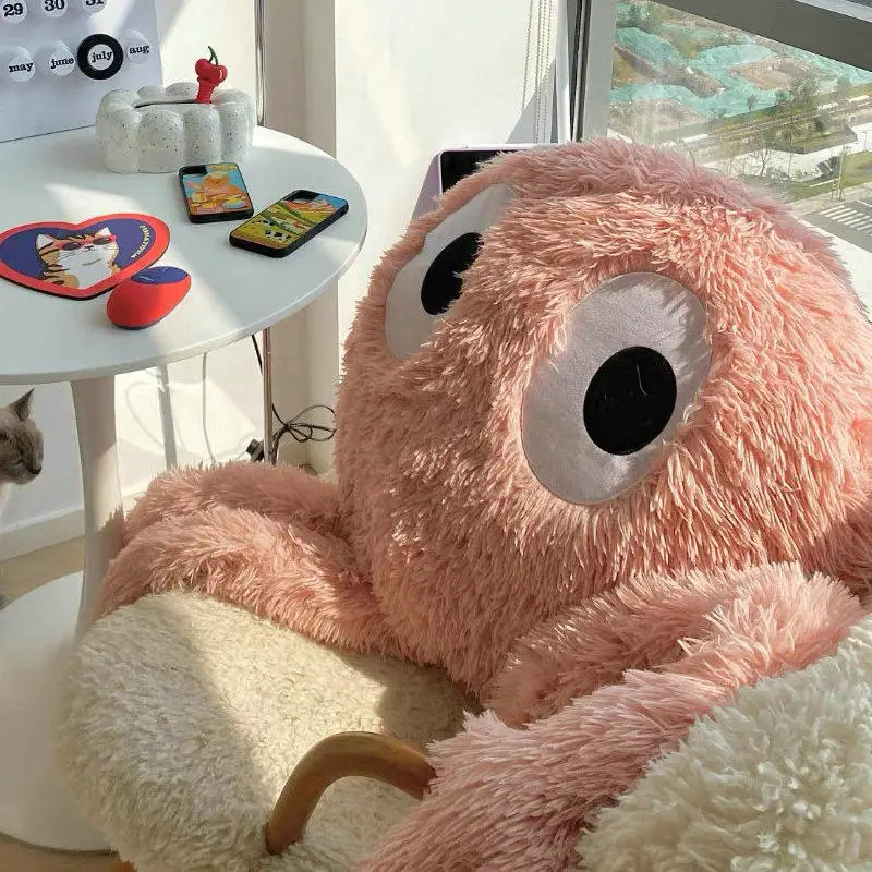 Bläckfisk gosedjur som kudde i kawaii-stil med stora ögon och långa armar, 175 cm 6 Bläckfisk gosedjur som kudde i kawaii-stil med stora ögon och långa armar, 175 cm - Bild 6