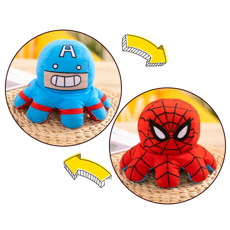 Marvel Avengers bläckfisk gosedjur som kan vändas med Iron Man i tecknad stil 8 Marvel Avengers bläckfisk gosedjur som kan vändas med Iron Man i tecknad stil - Bild 8