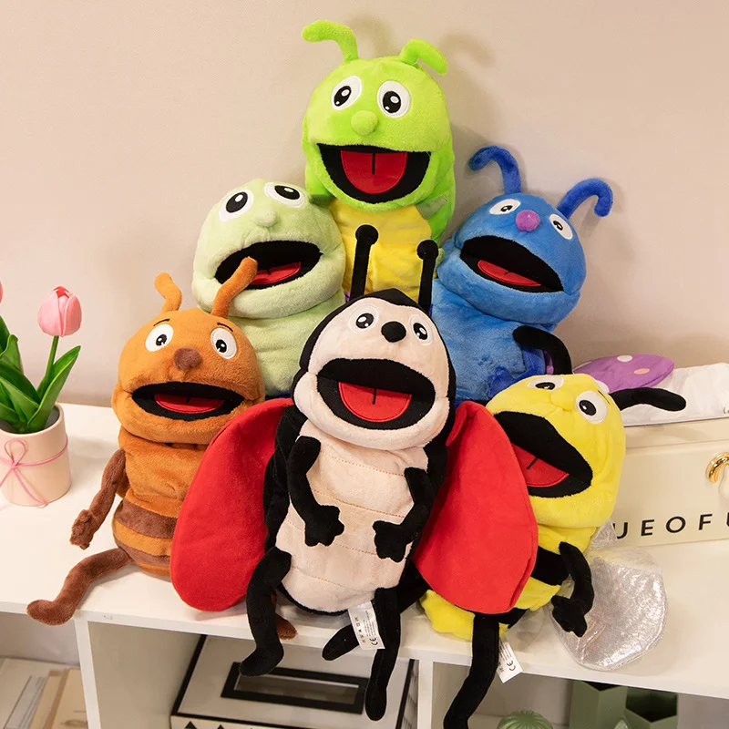 Gosedjur med insektsfigurer i kawaii-stil, handdockor för lek och lärande, 30 cm 2 Gosedjur med insektsfigurer i kawaii-stil, handdockor för lek och lärande, 30 cm - Bild 2
