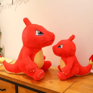 Charmeleon gosedjur från Pokémon med Charmander, i kawaii-animestil, 40–120 cm