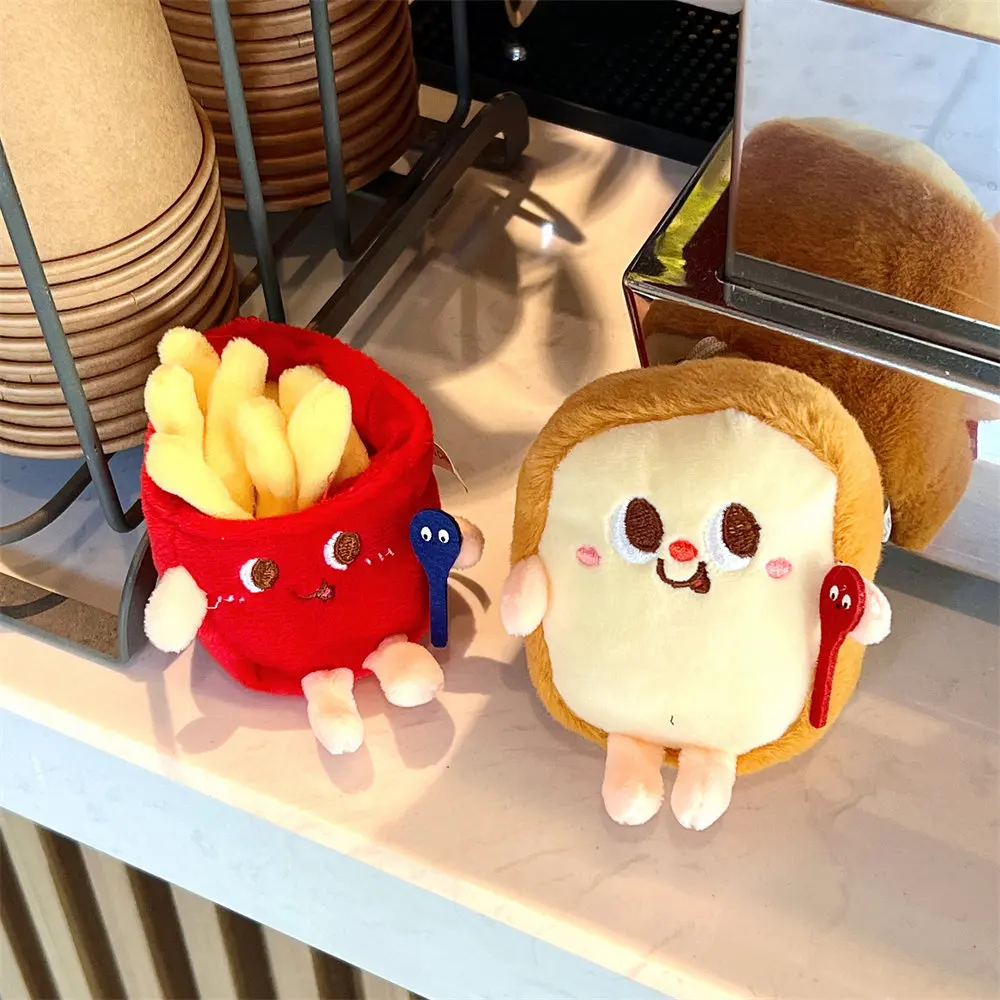 Ryggsäckshängen med flera figurvarianter i hamburgar- och pommes fritesstil 5 Ryggsäckshängen med flera figurvarianter i hamburgar- och pommes fritesstil - Bild 5
