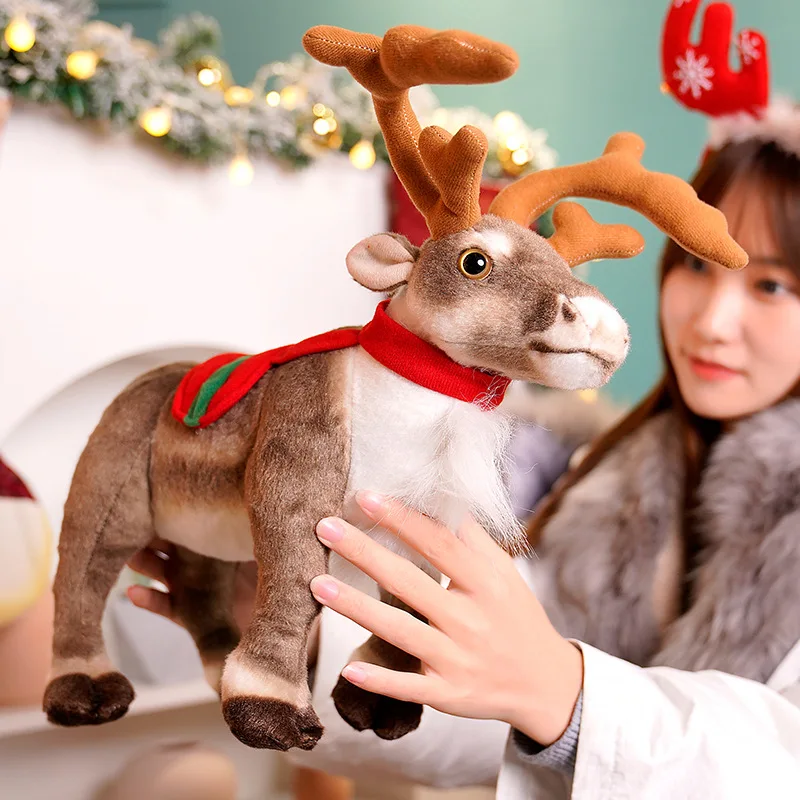 Hjort gosedjur, mjuk, reindeer fyra stora förgrenade, 35–42 cm 6 Hjort gosedjur, mjuk, reindeer fyra stora förgrenade, 35–42 cm - Bild 6