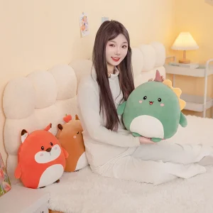 Gosedjur i flera figurvarianter, kawaii-inspirerad klämbar plyschkudde, 40 cm